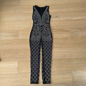 Black studded jumpsuit